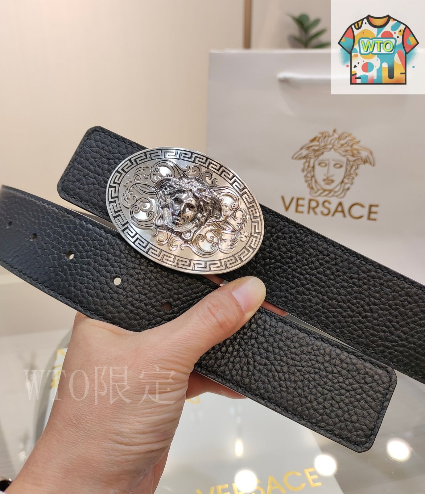 今日特価】Versace ヴェルサーチ メデューサベルト - メルカリ