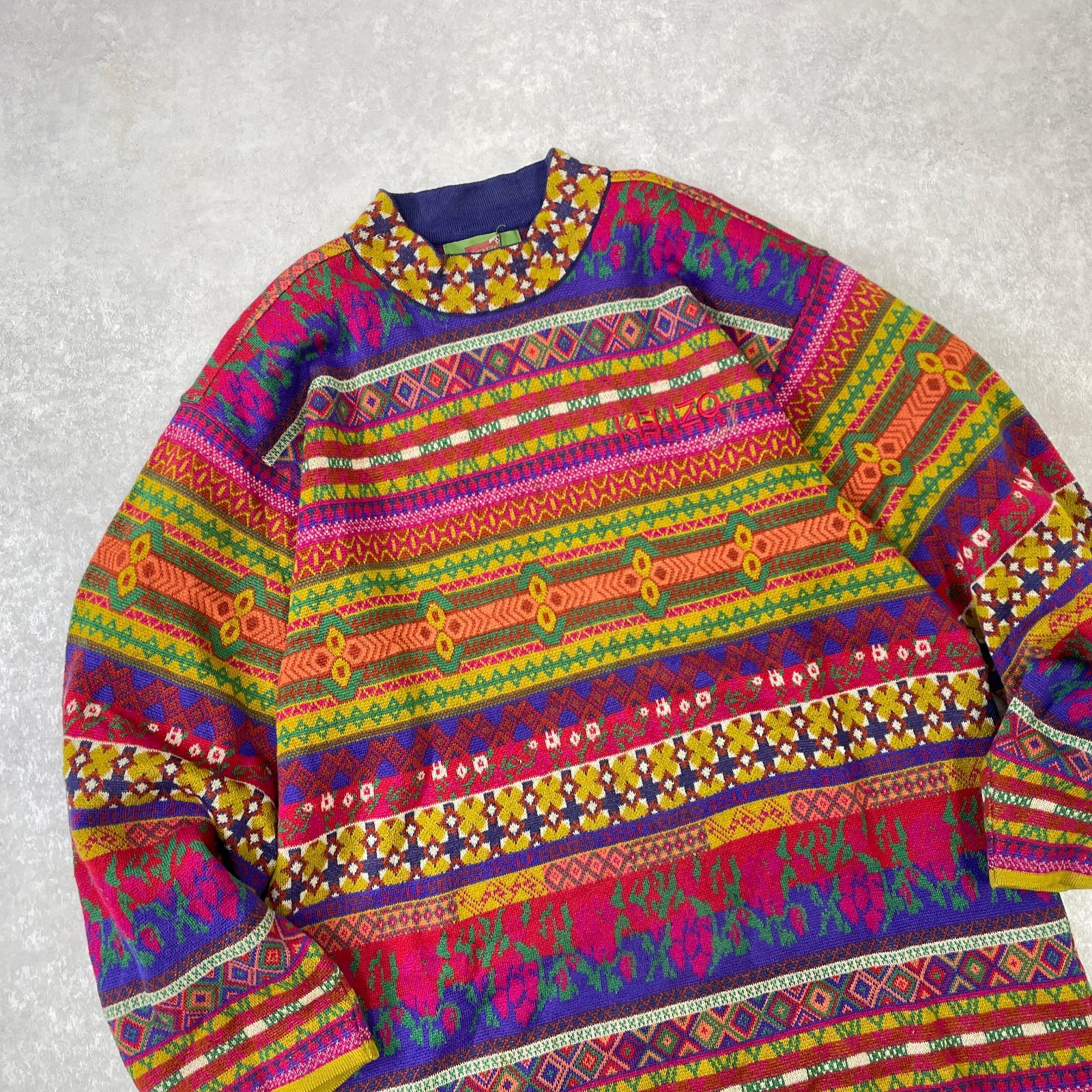 70年代KENZO GOLFニット KENZO GOLF ビンテージニット 70年代KENZO GOLFニット