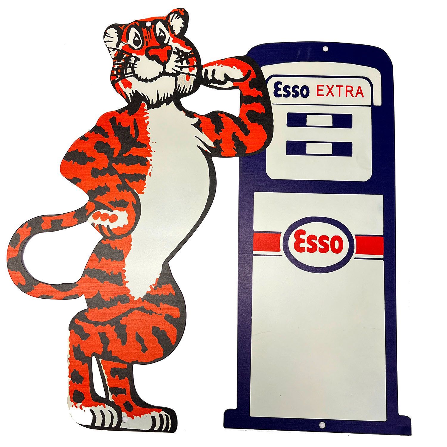 ESSO 60cm!! 大型 モーターサイクル アメリカン雑貨 ブリキ看板  ポスター プレート グッズ アメリカン 雑貨 アメカジ ヴィンテージ 男前インテリア サインプレート ガレージ 壁掛け おしゃれな アンティーク風 ビンテージ  :AVSB-1088