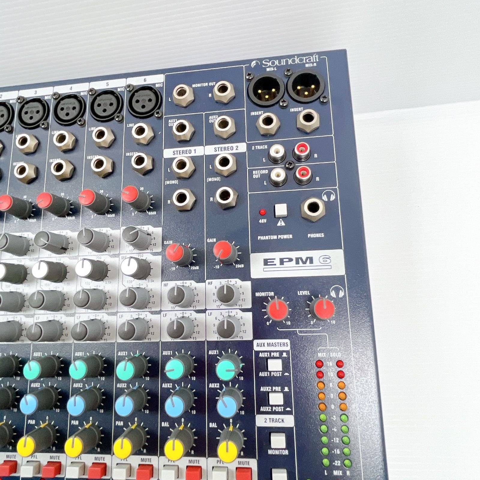 美品 Soundcraft サウンドクラフト EPM6 アナログミキサー 動作