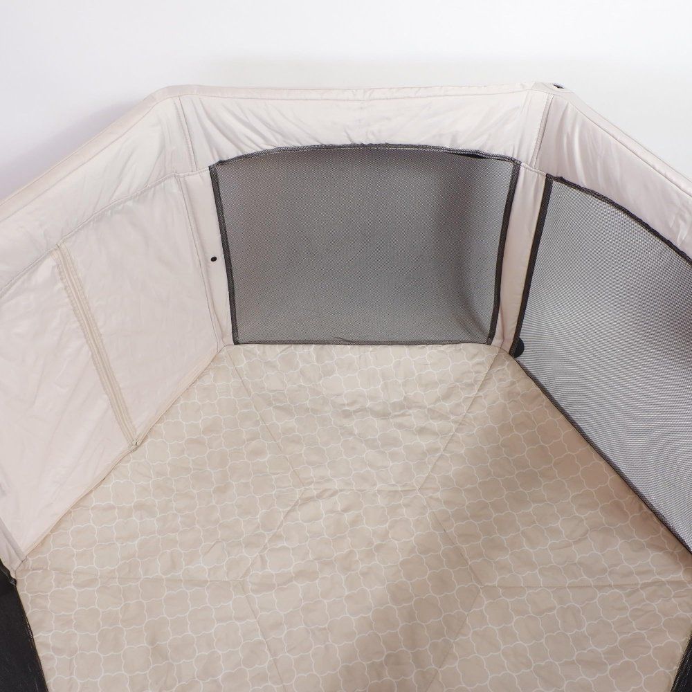  日本育児 洗えてたためるベビーサークル モロッカンベージュ x 1 プレイヤード ベビー用セーフティグッズ