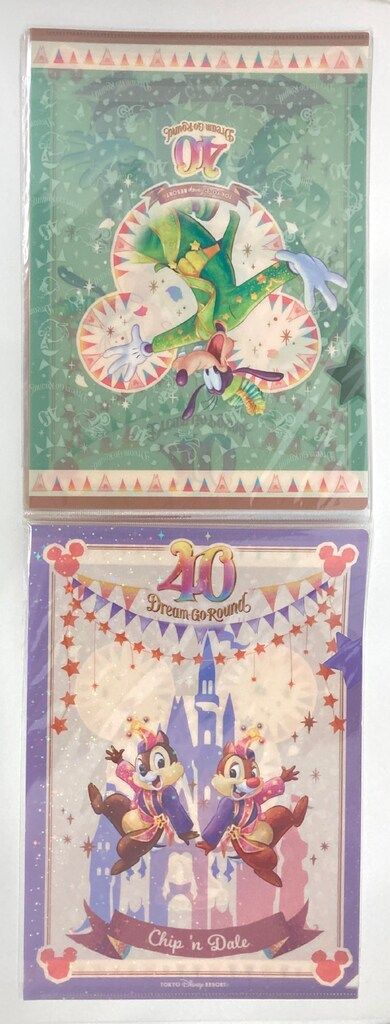東京ディズニーリゾート クリアホルダー8枚 TDR40周年 Dream-Go