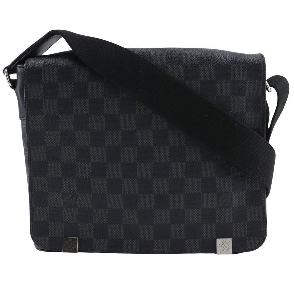 LOUIS VUITTON ルイ ヴィトン ディストリクトPM N41028 ダミエグラフィットキャンバス 黒 CA4168 メンズ ショルダーバッグ