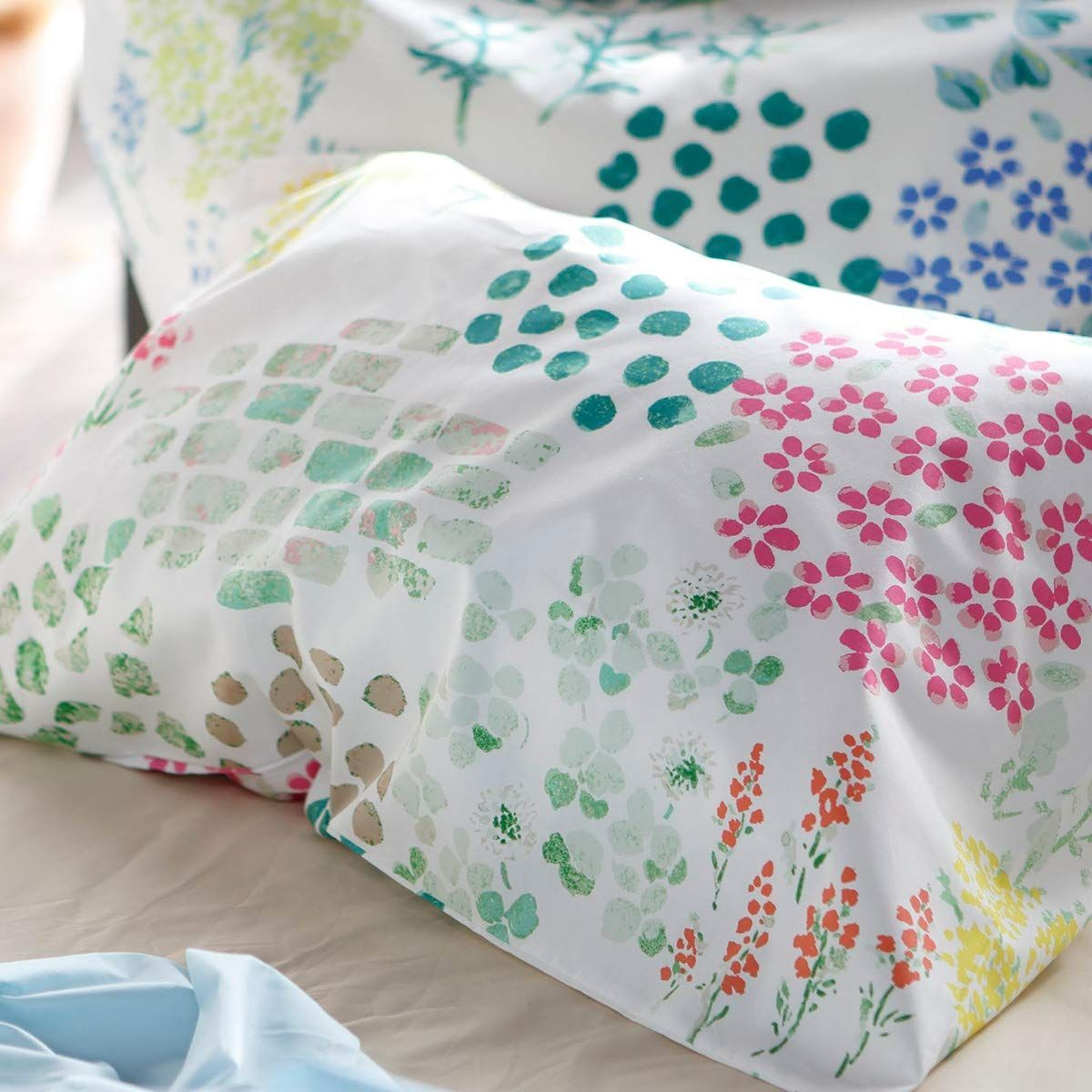 【在庫処分】50x70cm用 ピンク 枕カバー・ピローケース ガーデンズ Home the FH113174-250 Fab