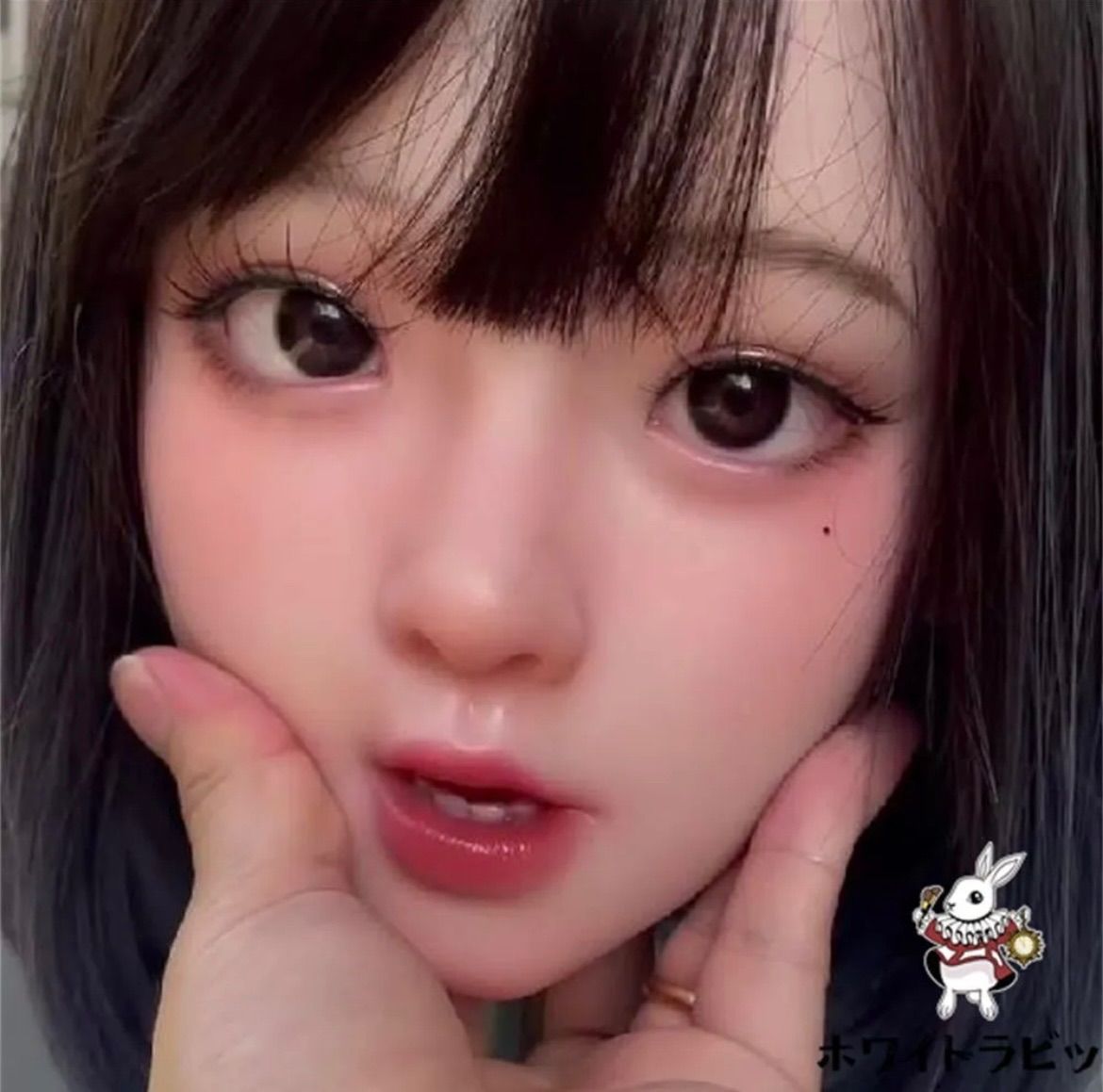 リアルマネキンヘッド ドールヘッド 等身大 シリコン 化粧練習用 リアルドールヘッド 軟質シリコンヘッド リアルガール 口可動 ウィッグ