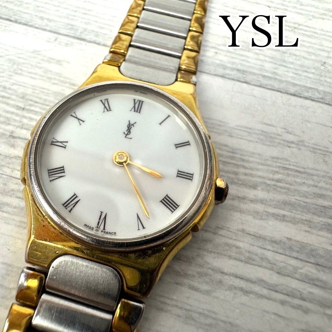 DA1579yvessaintlaurent YSL イヴ サンローラン レディース QZ 動作品 電池