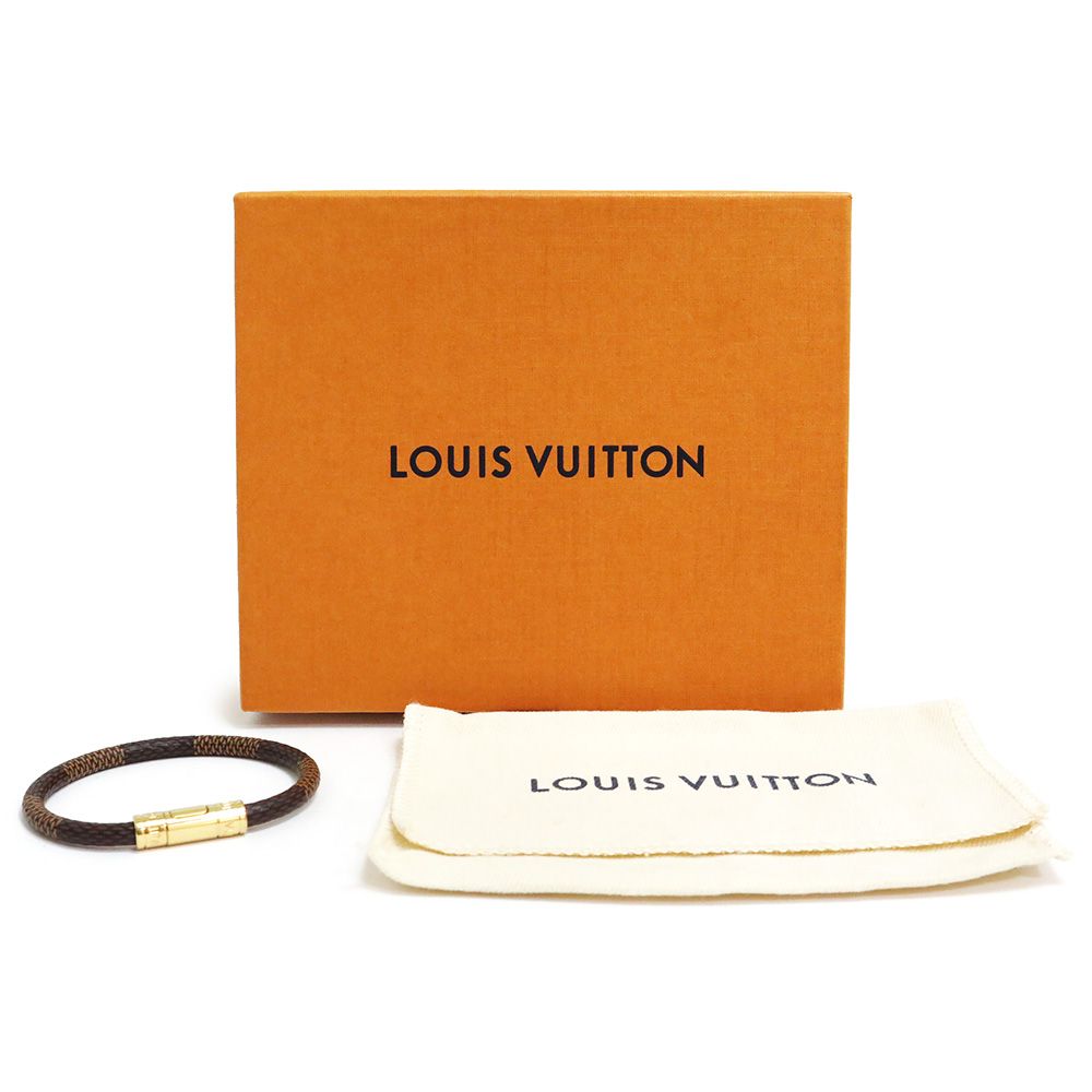 ルイ ヴィトン ブラスレ キープ イット ブレスレット ダミエ ブラウン 茶 ゴールド金具 M8137F Ｍ6139F 箱付 LOUIS VUITTON（新品・未使用品）  - メルカリ