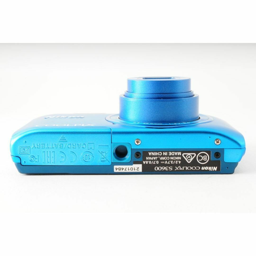Nikon - 【新品・未使用】COOLPIX S3600 コバルトブルー Amazon | Nikon デジタルカメラ COOLPIX S3600 8倍ズーム 2005万