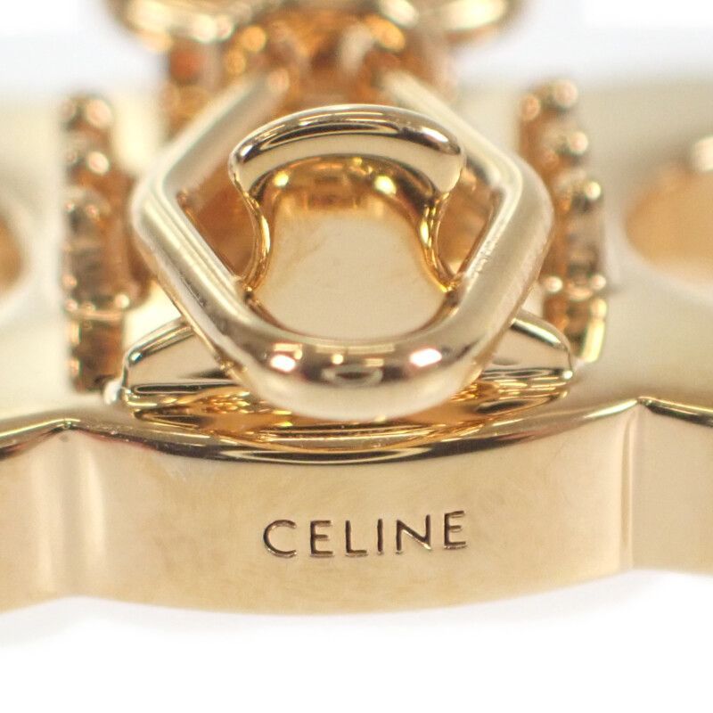 中古】【Aランク】CELINE セリーヌ トリオンフ ヘアアクセサリー ヘアクリップ 460MC6BCZ.35OR ブラス クリスタル ゴールド  レディース【ISEYA】 - メルカリ