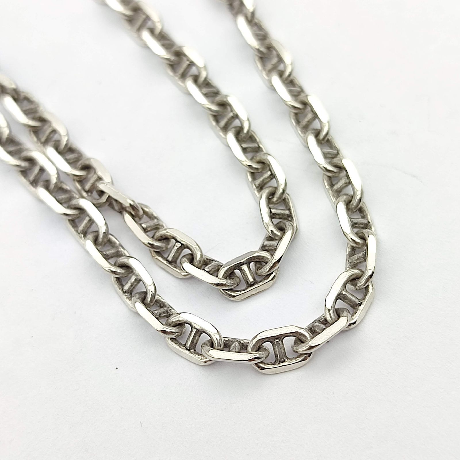 美品】アンカーチェーンネックレス シルバー925 45㎝ 11g - メルカリ