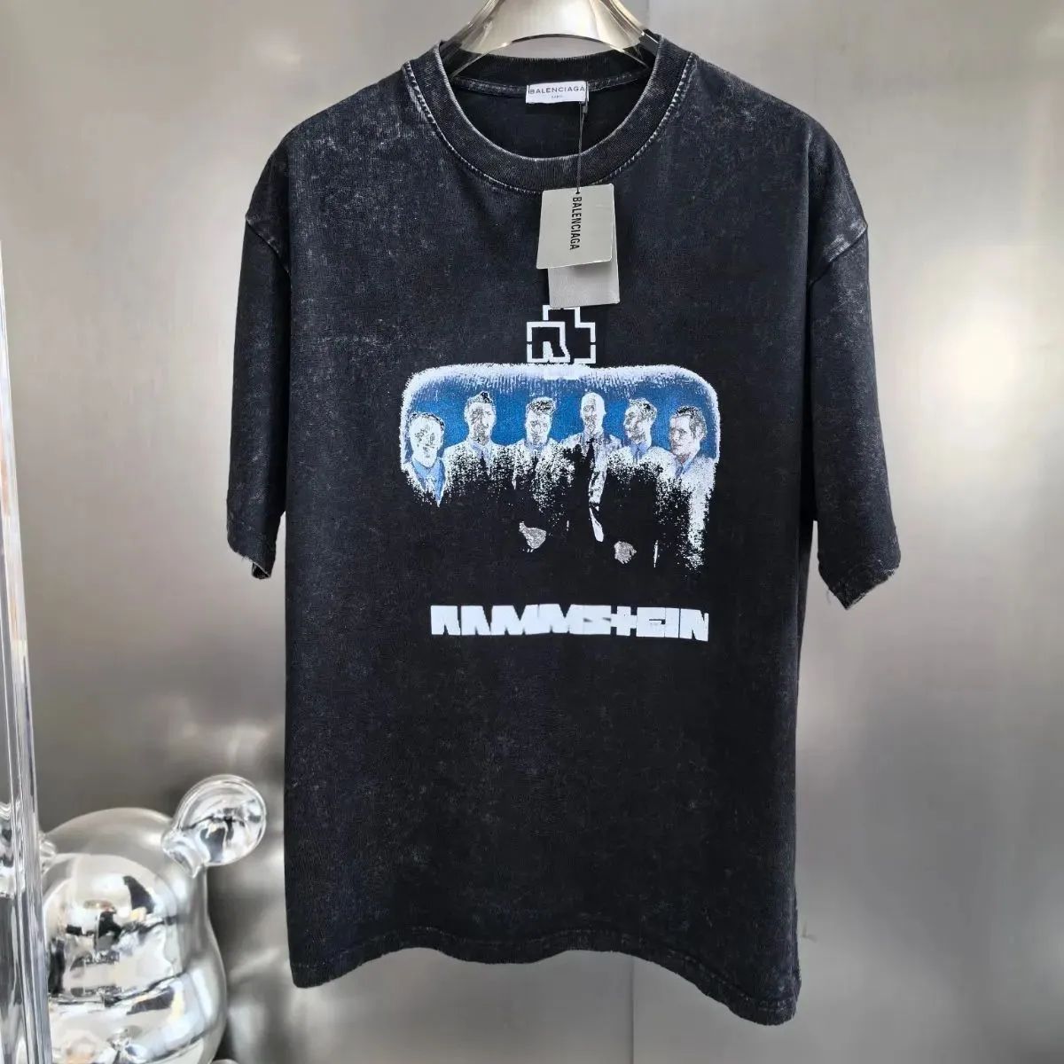 全新正規品】BALENCIAGA バレンシアガ ラムシュタイン ブラック tシャツ半袖 - メルカリ