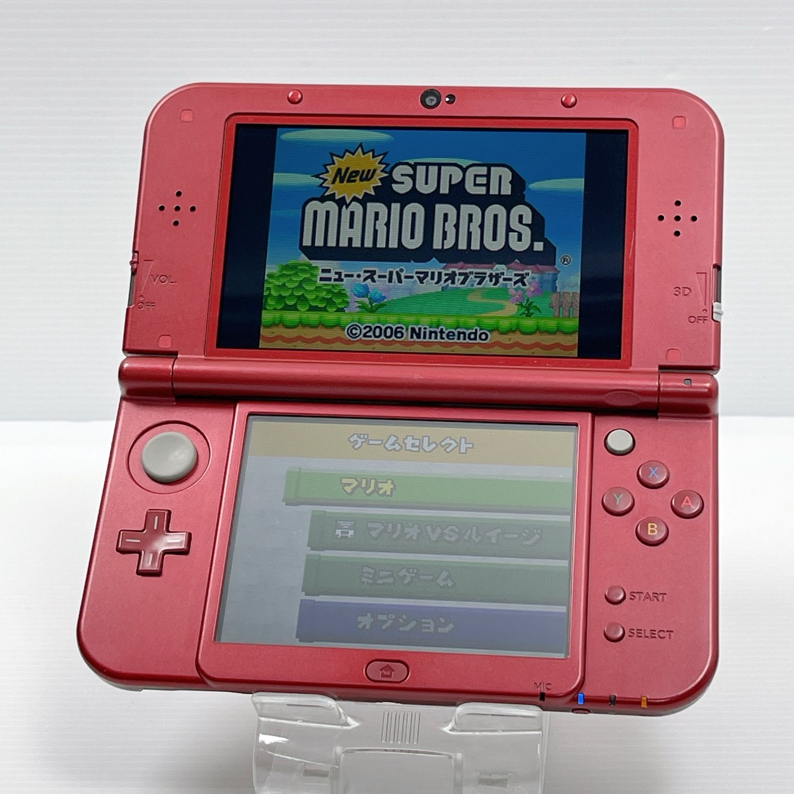 new ニンテンドー 3DSLL メタリックレッド 上画面IPS液晶 遊べるセット 動作 済み ds 3ds 3DS LL 任天堂 UP786_INFO