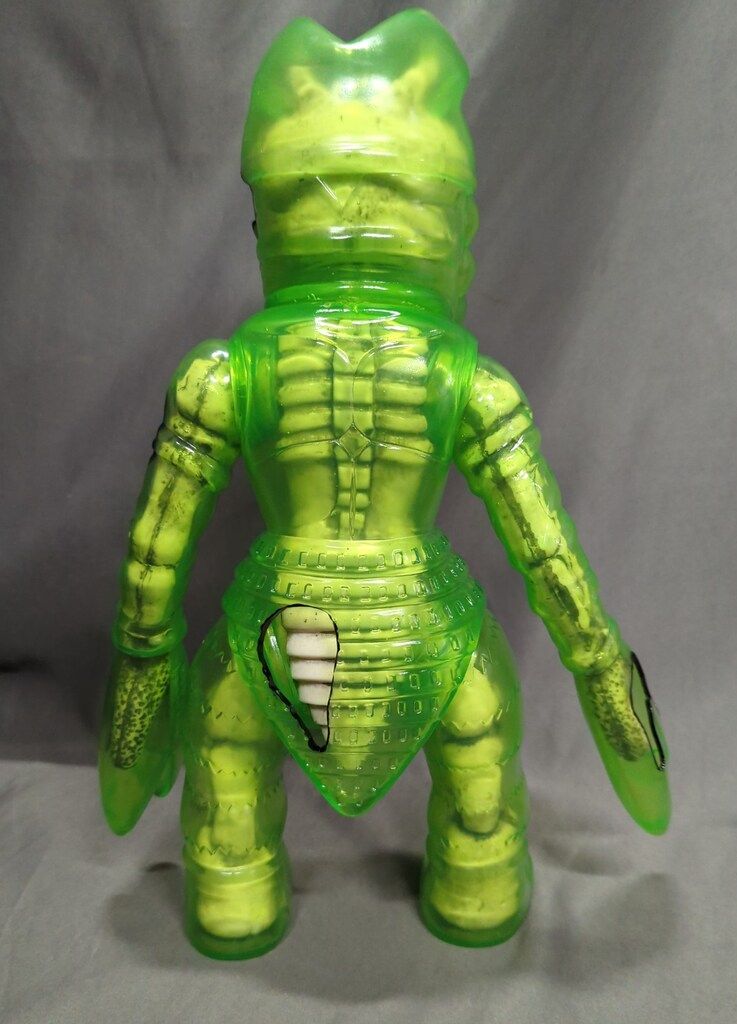 マルサン 世紀の大怪獣 X-RAY バルタン星人450 クリアグリーン 内部骨Ver