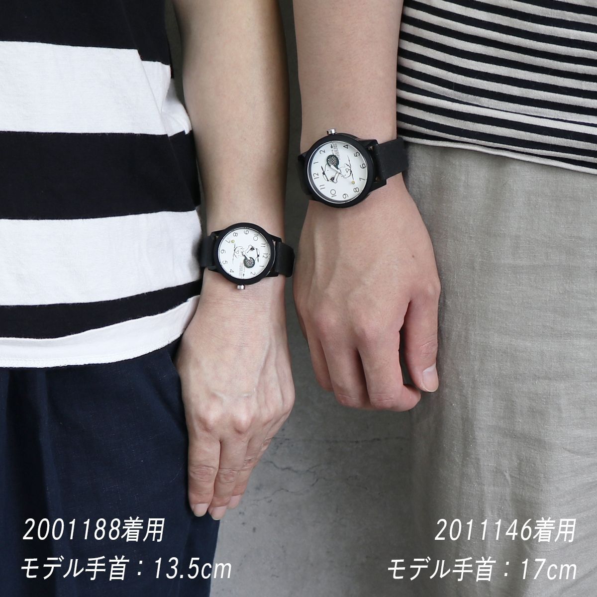 ラコステ x ピーナッツ スヌーピー 腕時計 メンズ 2011146 ブラック