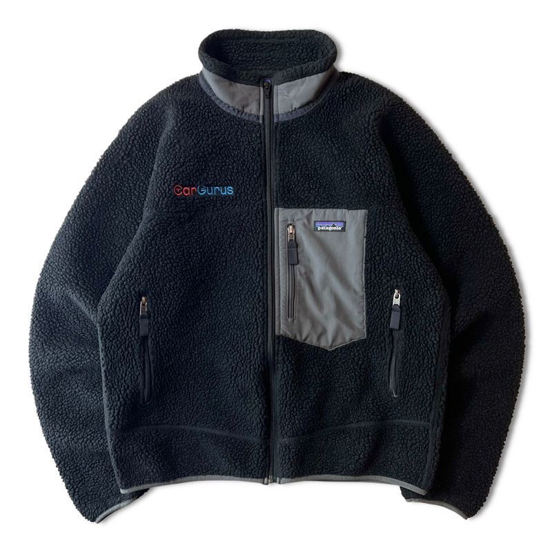 17年製 Patagonia クラシック レトロX パイル フリース ジャケット M 黒 / パタゴニア フリース ブラック 企業ロゴ レトロ