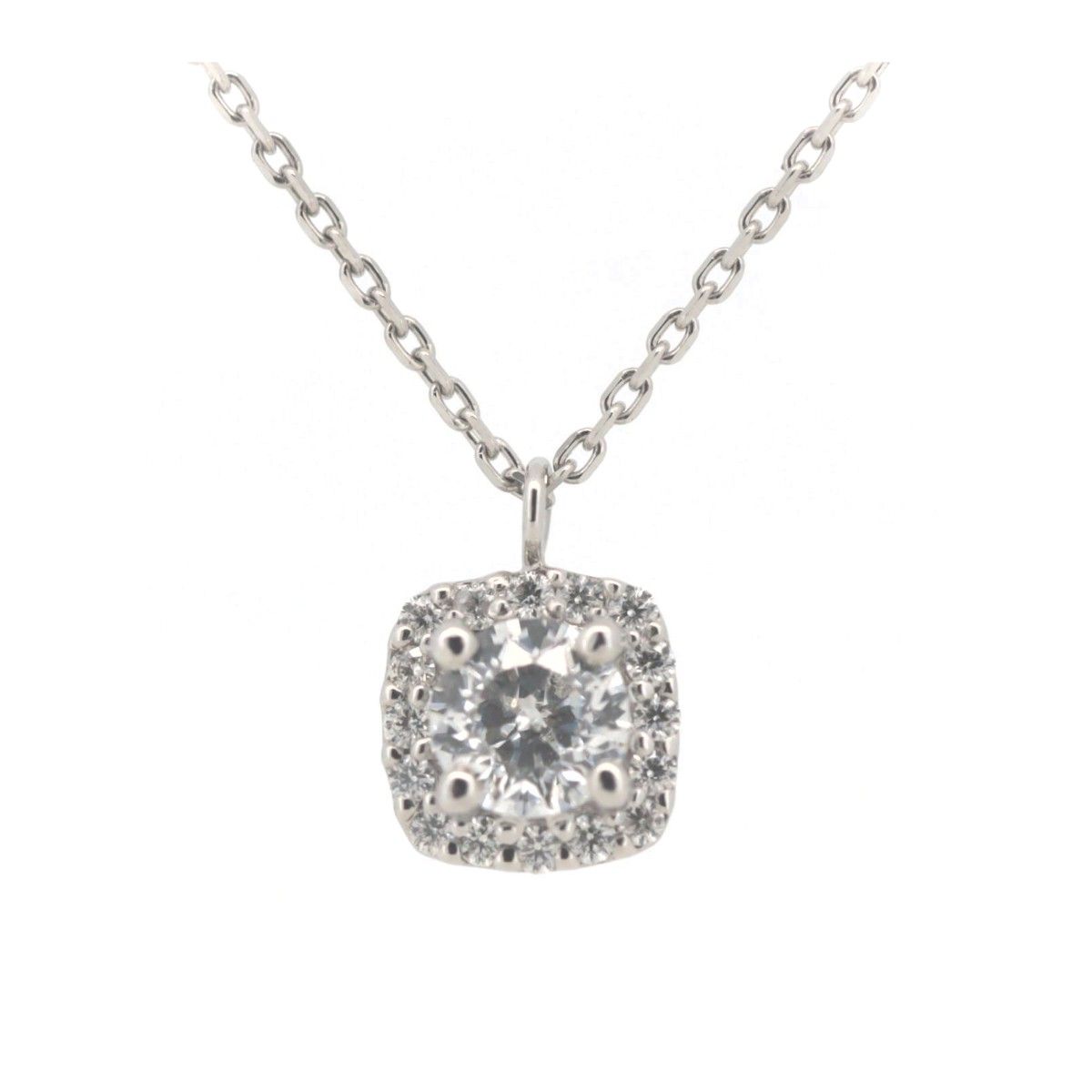 リエジュ(LIEGE) 多面カット ダイヤモンド ネックレス 0.229ct 0.06ct Pt900/Pt850(プラチナ) 質屋出品 - メルカリ