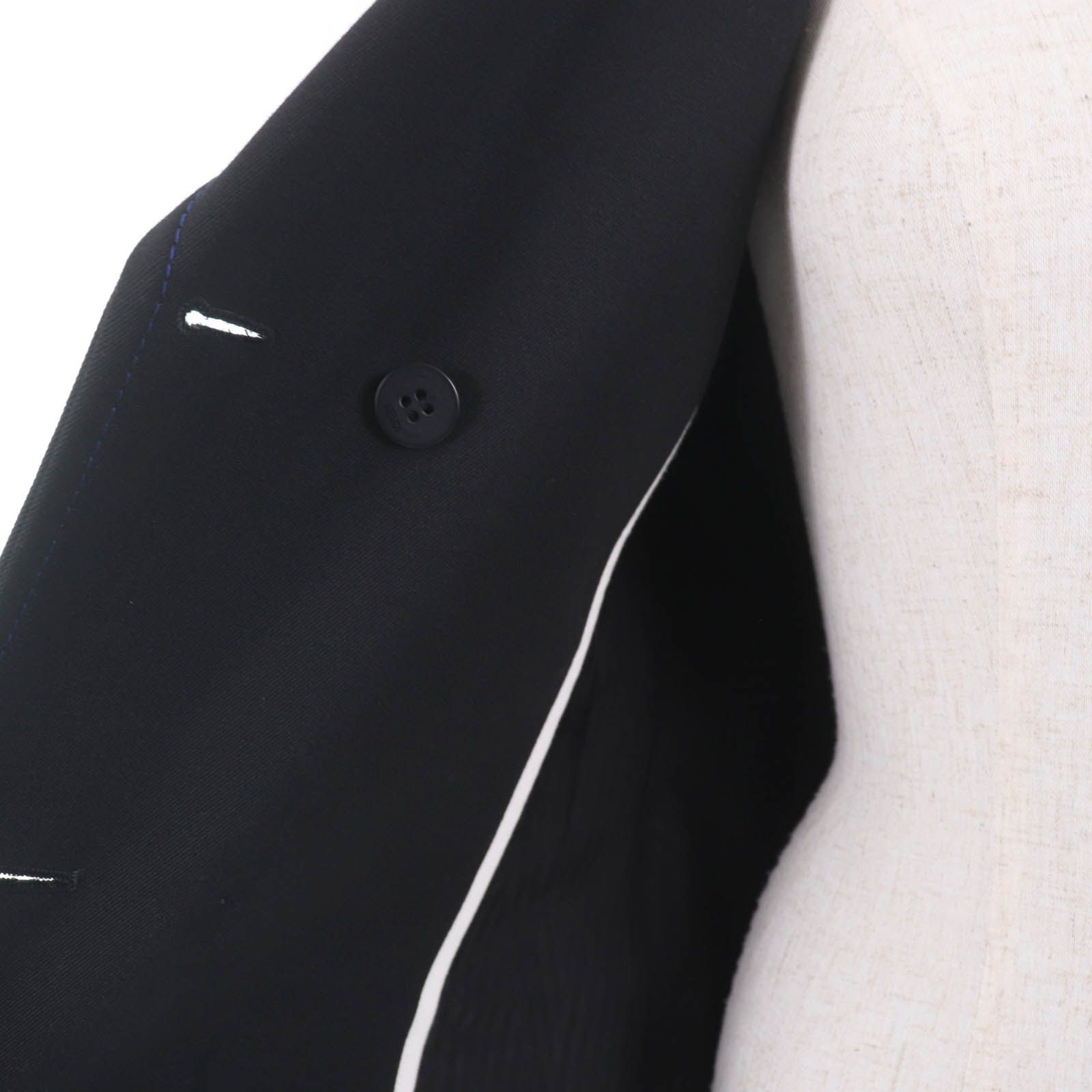 極美品☆FENDI フェンディ 美シルエット◎ ミンク付 ステッチデザイン