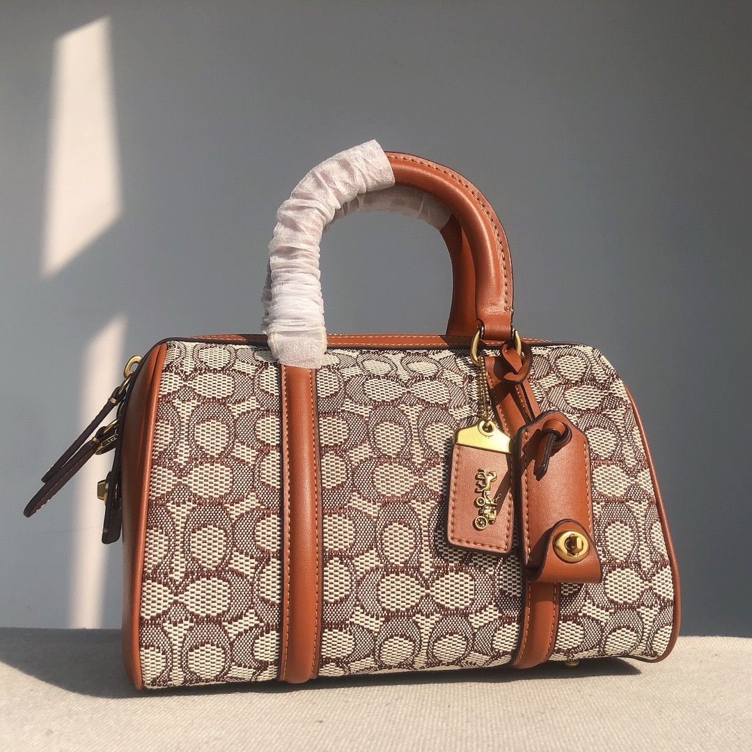 COACH C8529 ルビー サッチェル 25 シグネチャー テキスタイル ジャカード ハンドバッグ ショルダーバッグ 手提げバッグ レディース  クロスボディー アウトレット品 - メルカリ