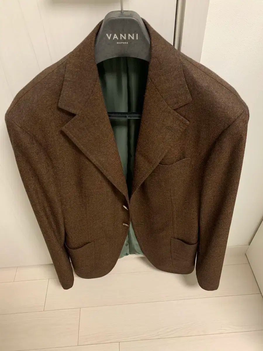 半ヴィスポークユーロテックスヘリンボーンブラウン 340g ジャケット