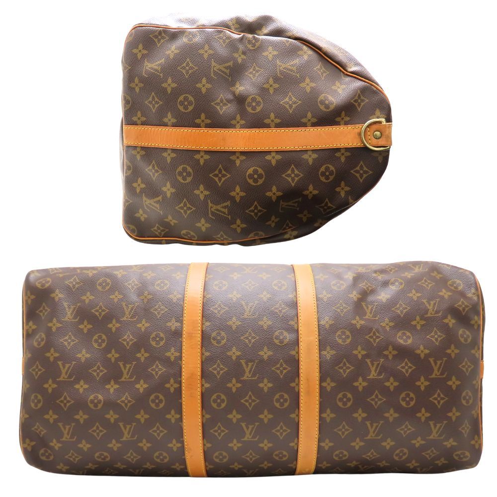 ルイヴィトン モノグラム キーポル 60 ボストンバッグ ブラウン