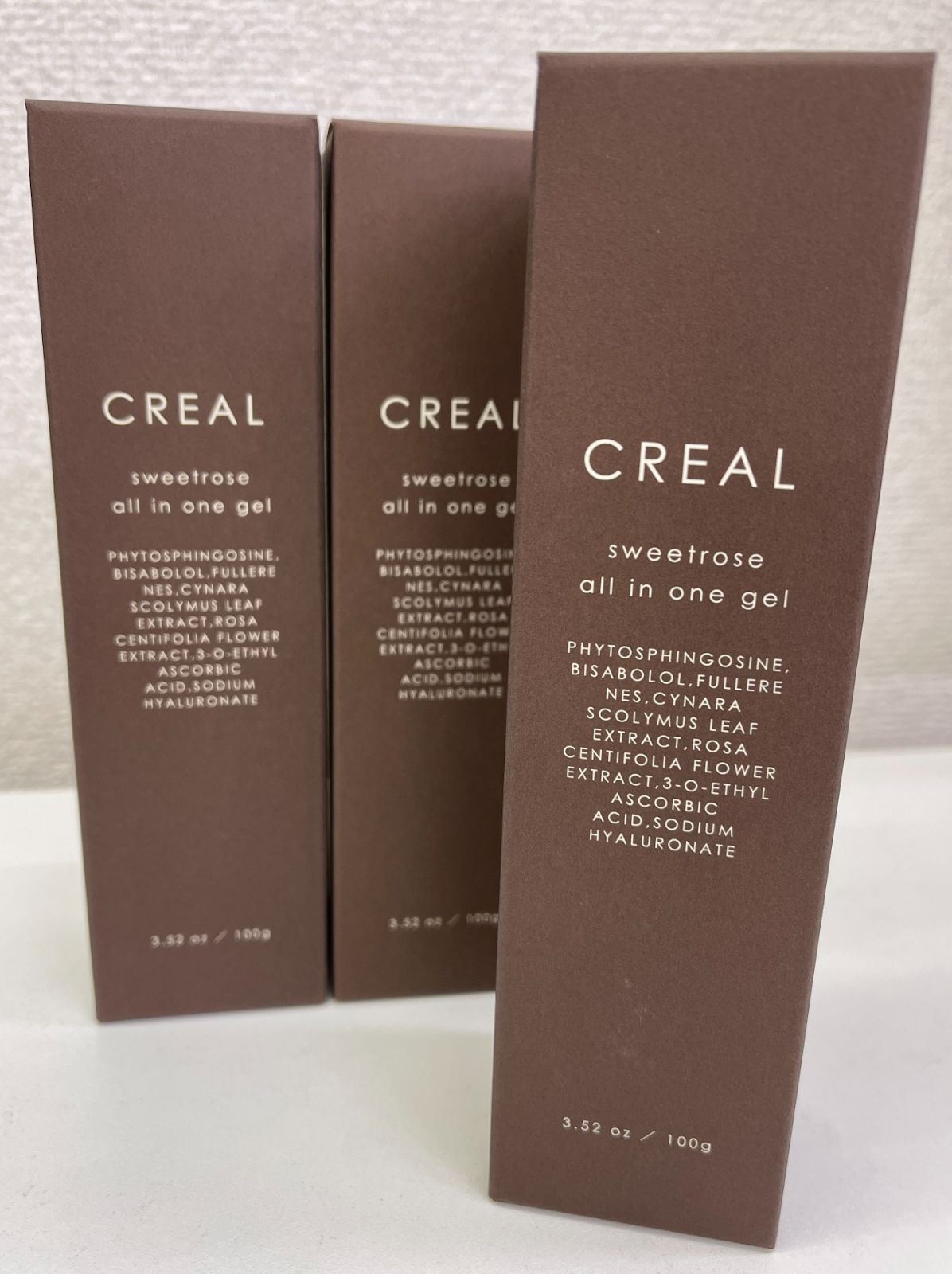 ☆CREALクレアル☆スウィートローズオールインワンゲル（美容ゲル）3本 