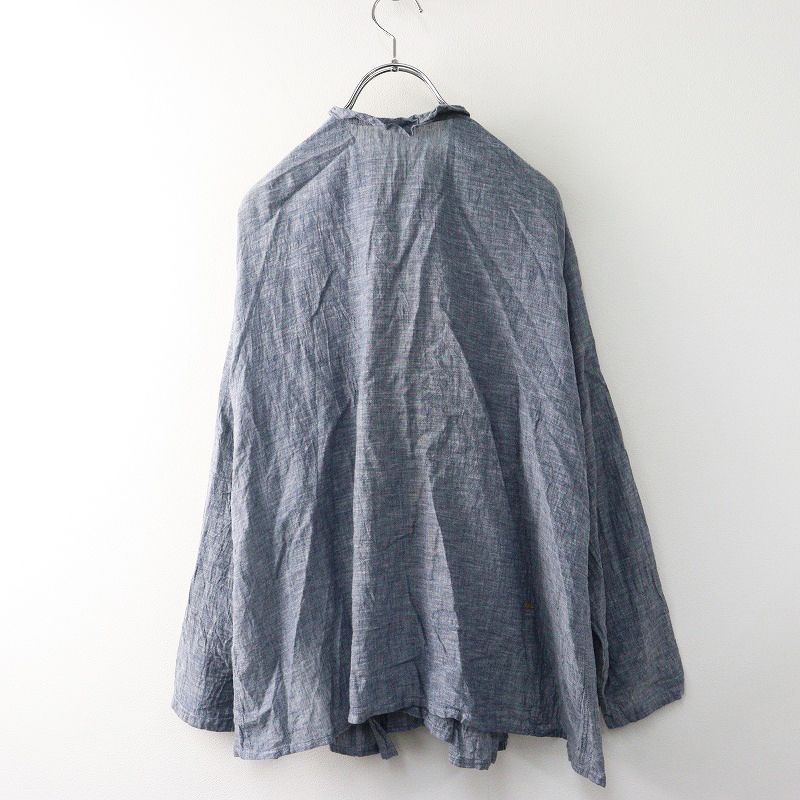 美品　45R ダンガリーのカシュクール 45R（フォーティファイブアール）の「藍ダンガリーインドカディ