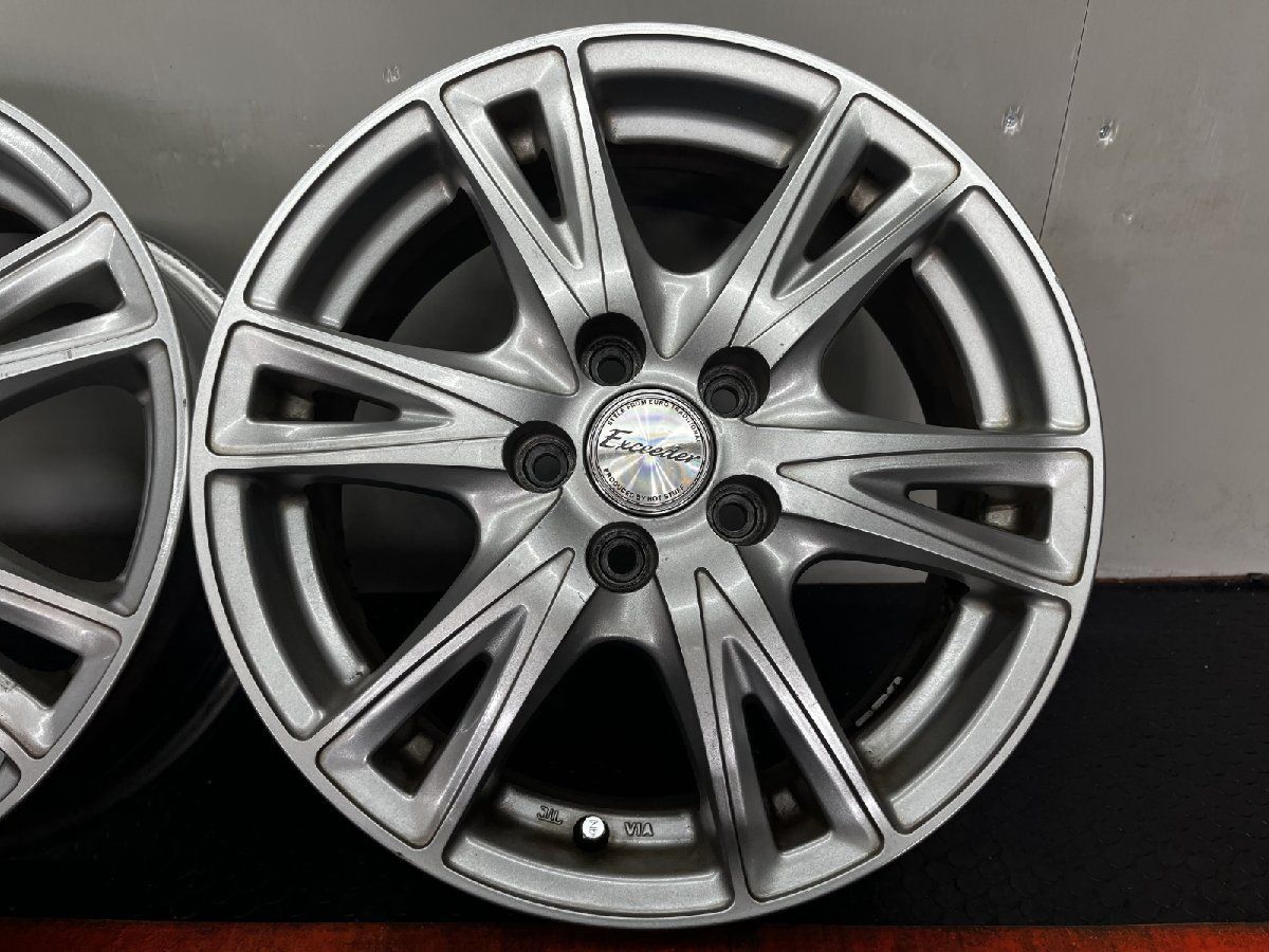 HOT STUFF Exceeder ホットスタッフ エクシーダー 社外ホイール 15インチ 4本 6J5HPCD100 43 プリウス カローラ ウィッシュ等 SHA008