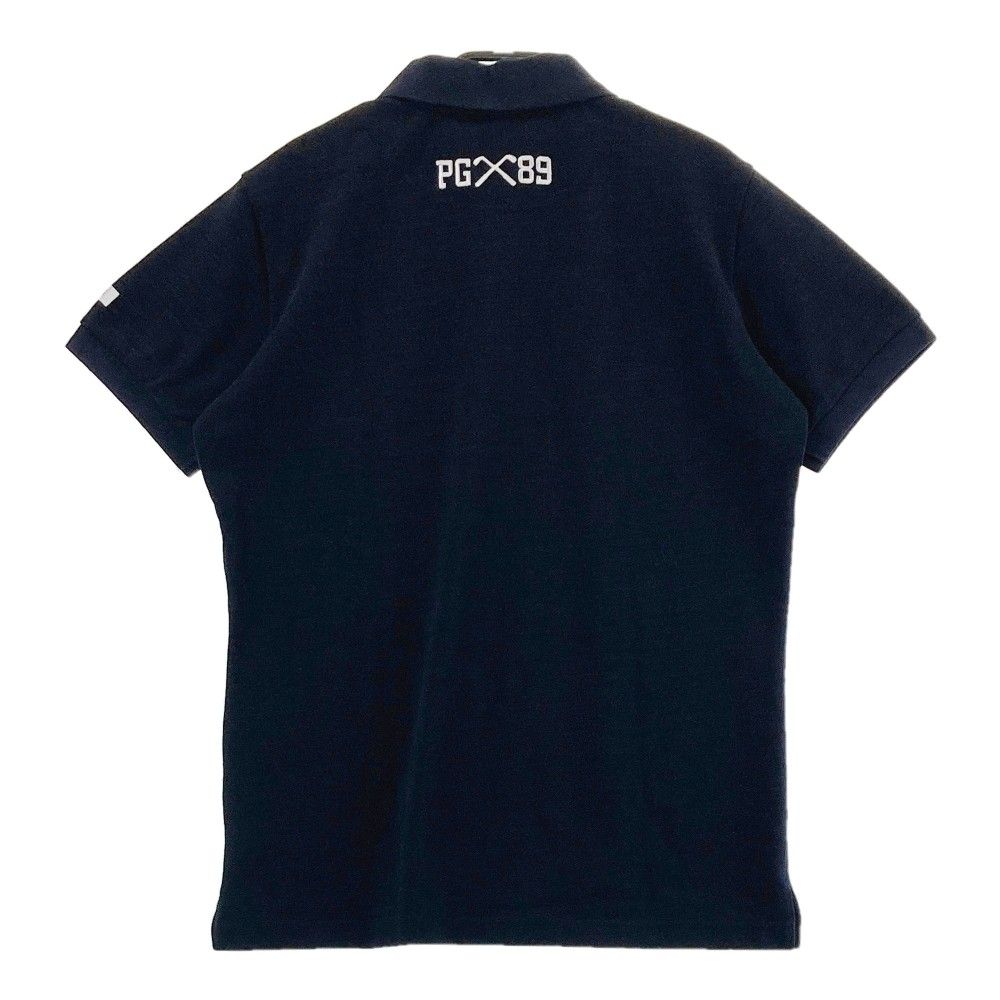 PEARLY GATES ネイビー ストライプ ポロシャツ PEARLY GATES ネイビー