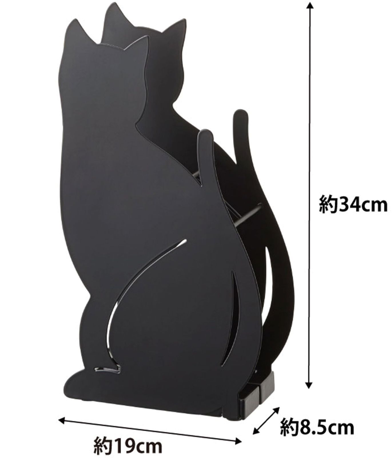 2359 ブラック ネコ 傘立て 山崎実業(Yamazaki)