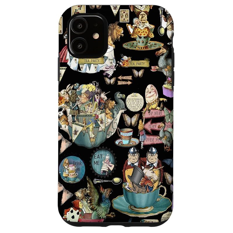 新品　iPhone 11 不思議の国のアリス コラージュ スマホケース