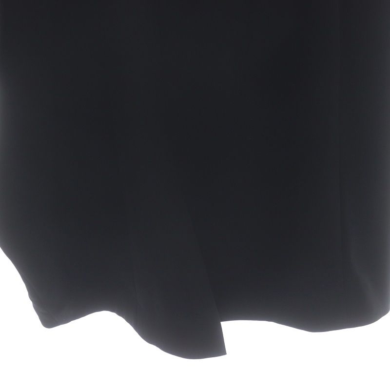 エンフォルド ENFOLD アシンメトリー変形ベルテッドスカート ロング ミモレ丈 36 黒 ブラック /DO ■OS