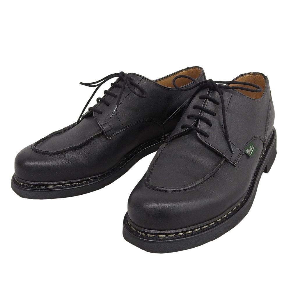 Paraboot パラブーツ シャンボート レザー Uチップシューズ メンズ 黒 ブラック 7 1|2F 710709 7 1|2F