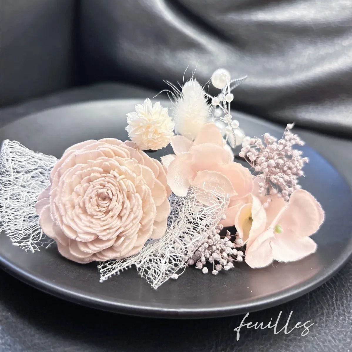 ウェディング　ヘアアクセサリー　ヘアパーツ　プリザーブド　発表会　七五三　結婚式 ee4db6ba1fd85f2f2ac414172c2ea1