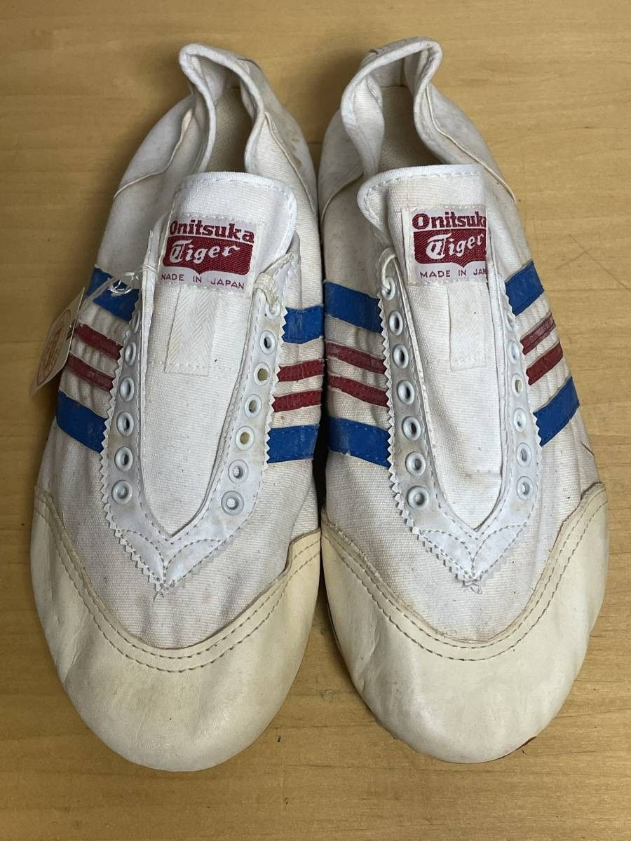 12 未使用品 60s 70s Onitsuka Tiger オニツカタイガー マラソンシューズ マラップ 布 A キャンバス レザー スニーカー  26.5cm デッド - メルカリ