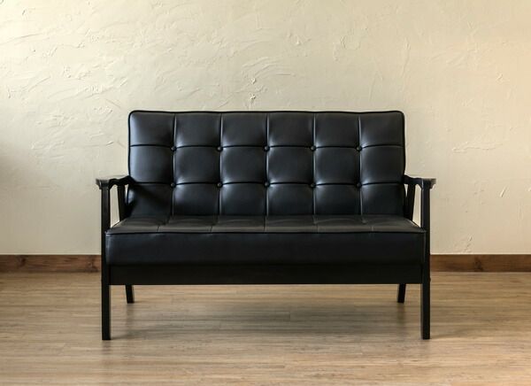 レトロソファー レトロ風ソファ2人掛け