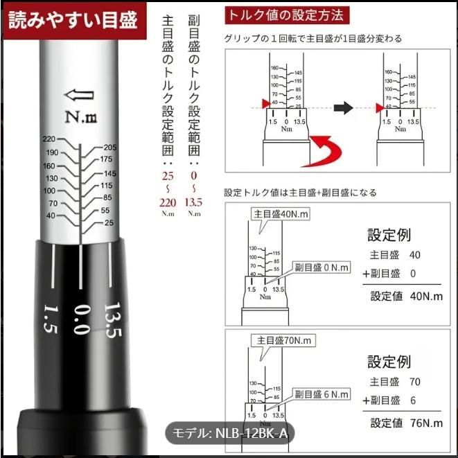 トルクレンチ 12.7mm