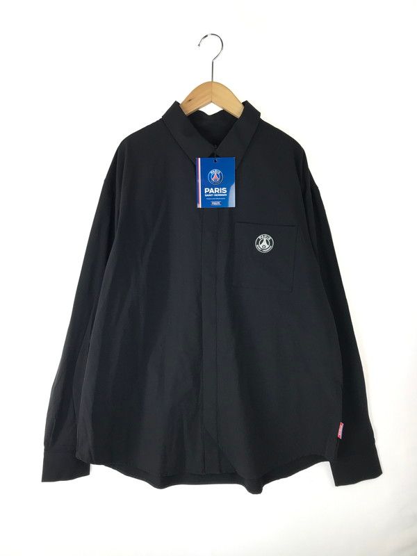 【メンズ】  PARIS SAINT-GERMAN パリ サンジェルマン STRETCH WOVEN SHIRT PS2124FW0001 ストレッチウーブンシャツ 長袖シャツ トップス  【142-241126-yk-12-TAG】