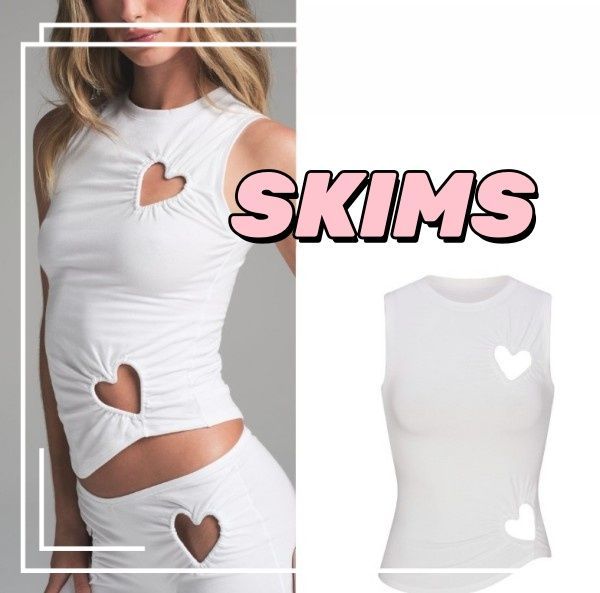 SKIMS ブラックハートカットアウト タンクトップ SKIMS ブラックハートカットアウト タンクトップ （公式完売