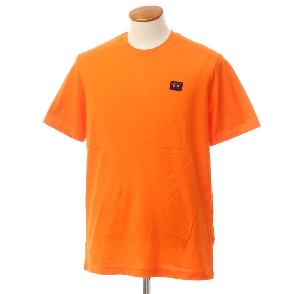 【新品】ポールアンドシャーク PAULu0026SHARK ロゴワッペン 半袖Ｔシャツ オレンジ【サイズM】【メンズ】