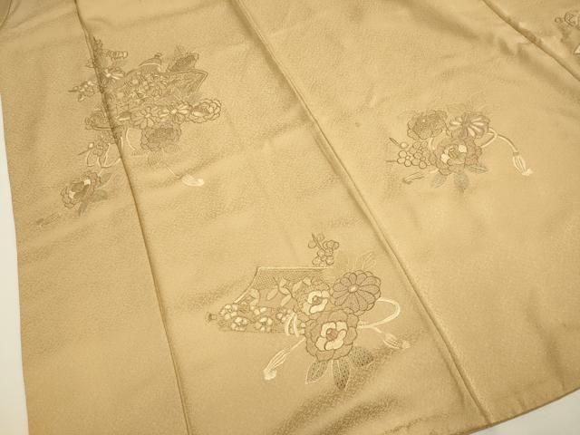 平和屋2■中国三大刺繍　スワトウ刺繍　汕頭刺繍　総刺繍　訪問着　片輪車花文　梅染色　逸品　DAAH1829du