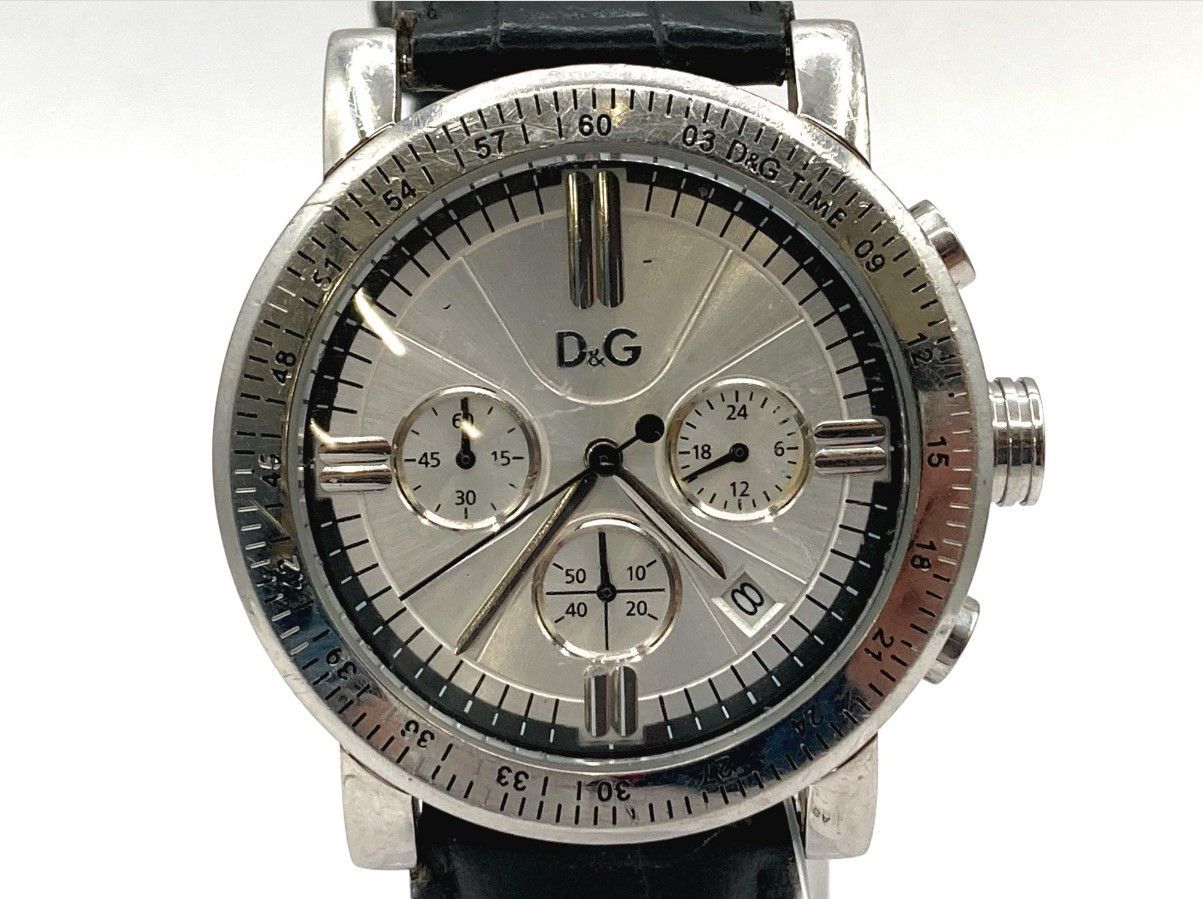 ドルチェ＆ガッバーナ D＆G DOLCE & GABBANA ｸﾛﾉｸﾞﾗﾌ QZ メンズ腕時計 