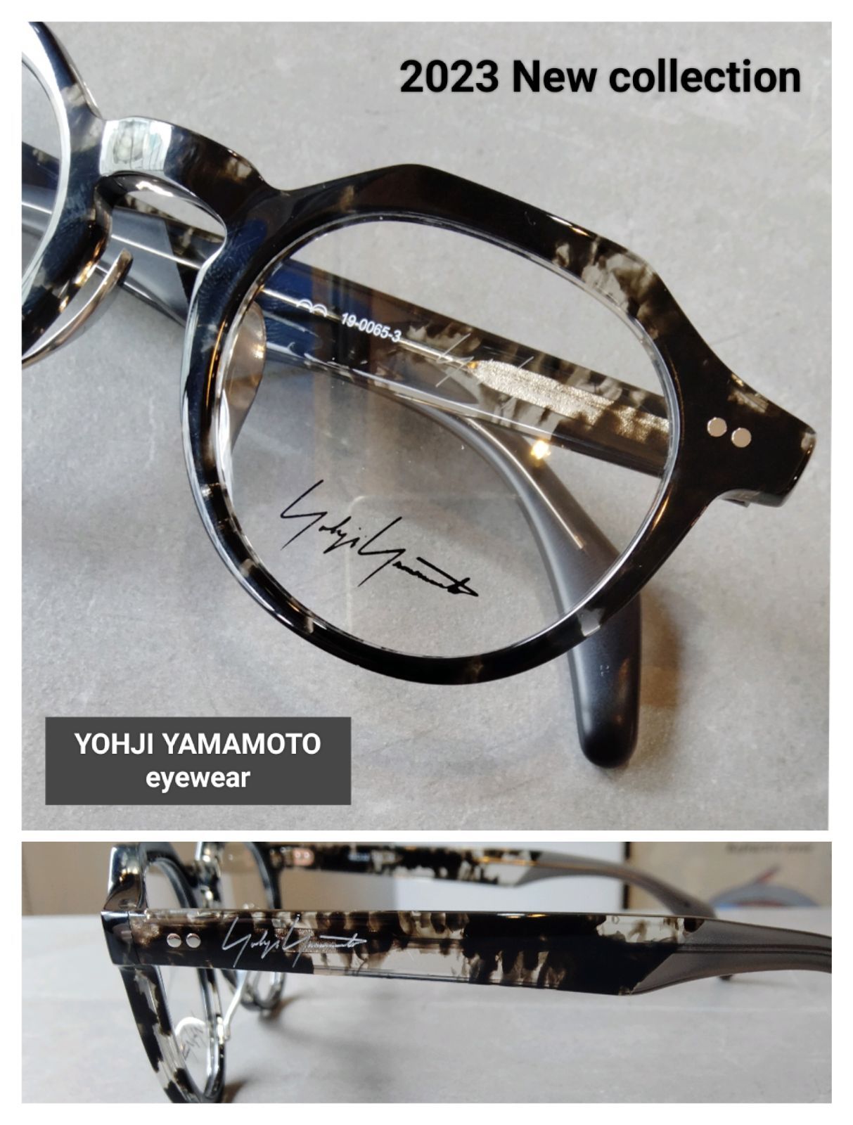 YOHJI YAMAMOTO EYEWEAR 19-0065-3 BK/Demi - メガネ·サングラス専門店