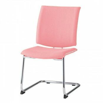 藤沢工業 TOKIO ミーティングチェア FMP-2L-S パステルピンク レザー