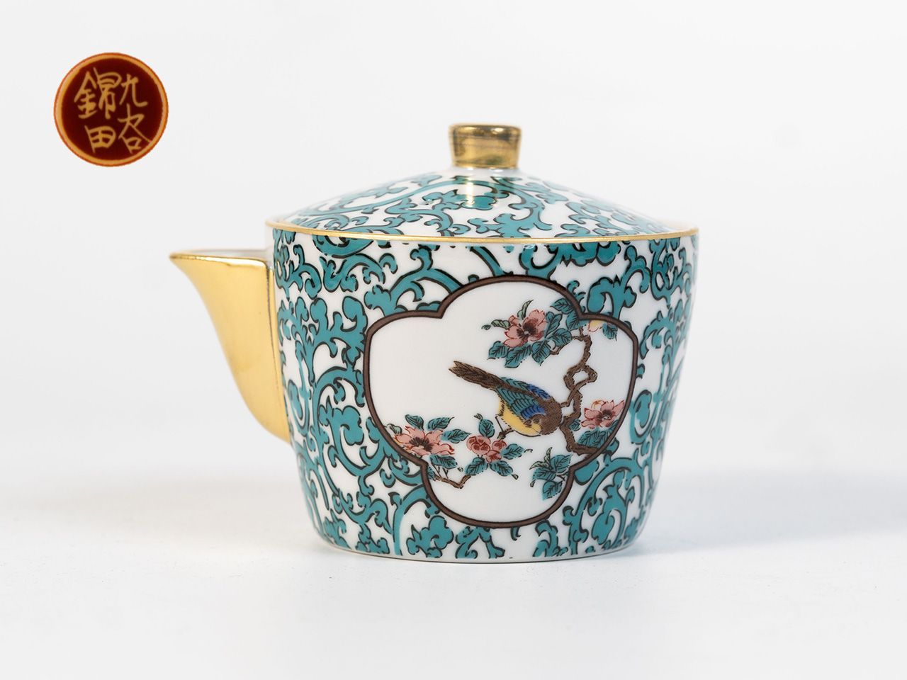 新品 煎茶道具九谷焼錦田銘宝瓶急須 美術品 茶器 人気 ギフト 贈り物 結婚祝い/内祝い/お祝い jg01 6296