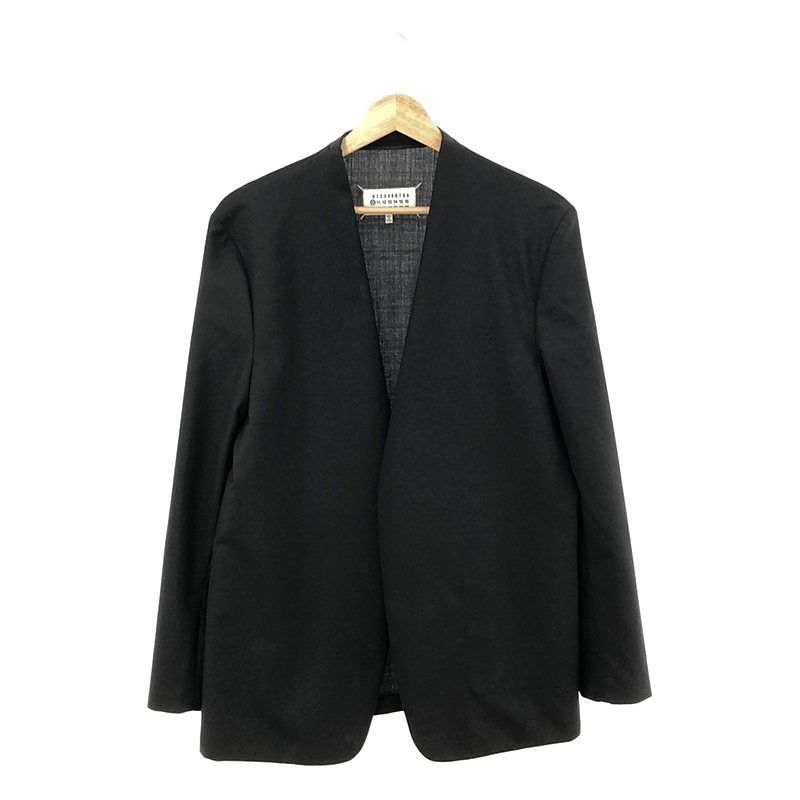 Maison Margiela / メゾンマルジェラ | 2021SS | ウール ボタンレス ノーカラージャケット | 46 | メンズ