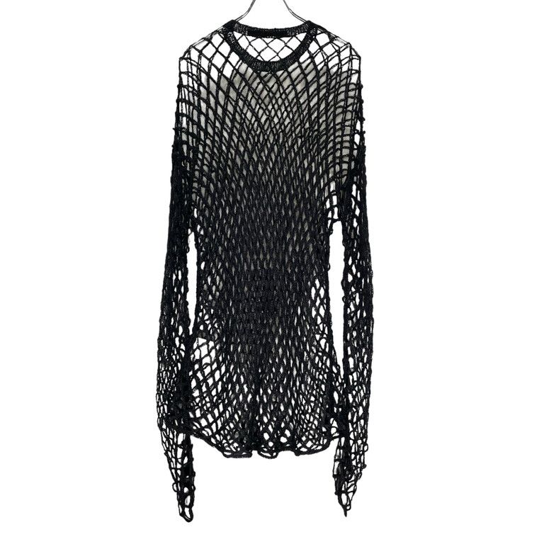 JOHN LAWRENCE SULLIVAN 21AW モヘアシルククルーネックロングメッシュ 