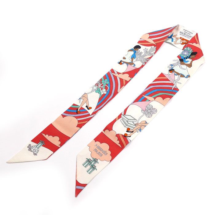 HERMES エルメス ツイリー 空飛ぶカレ Carres Volants スカーフ マルチ