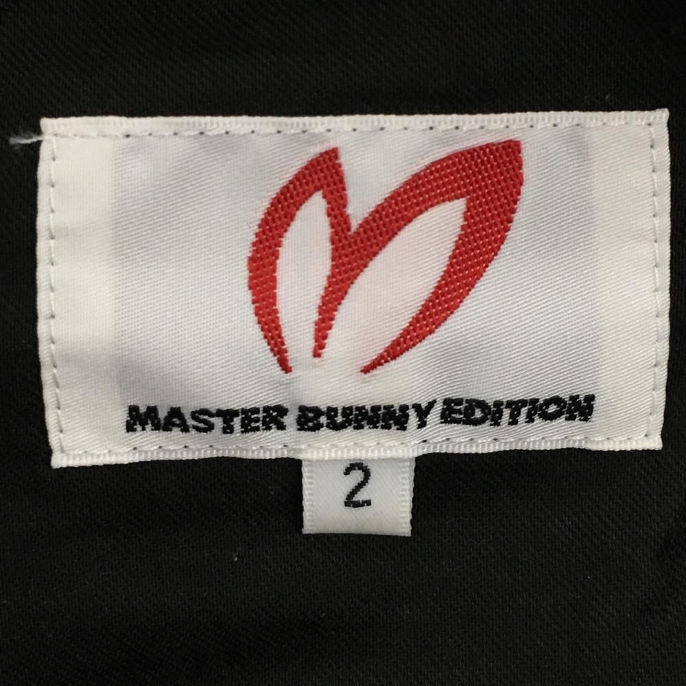 MASTER BUNNY EDITION - 【美品】マスターバニー パンツ ダークブラウン系 地模様 ストレッチ レディース 2(L) ゴルフウェア 2024年モデル MASTER BUNNY EDITION MASTER BUNNY EDITION 【美品】マスターバニー パンツ ダーク