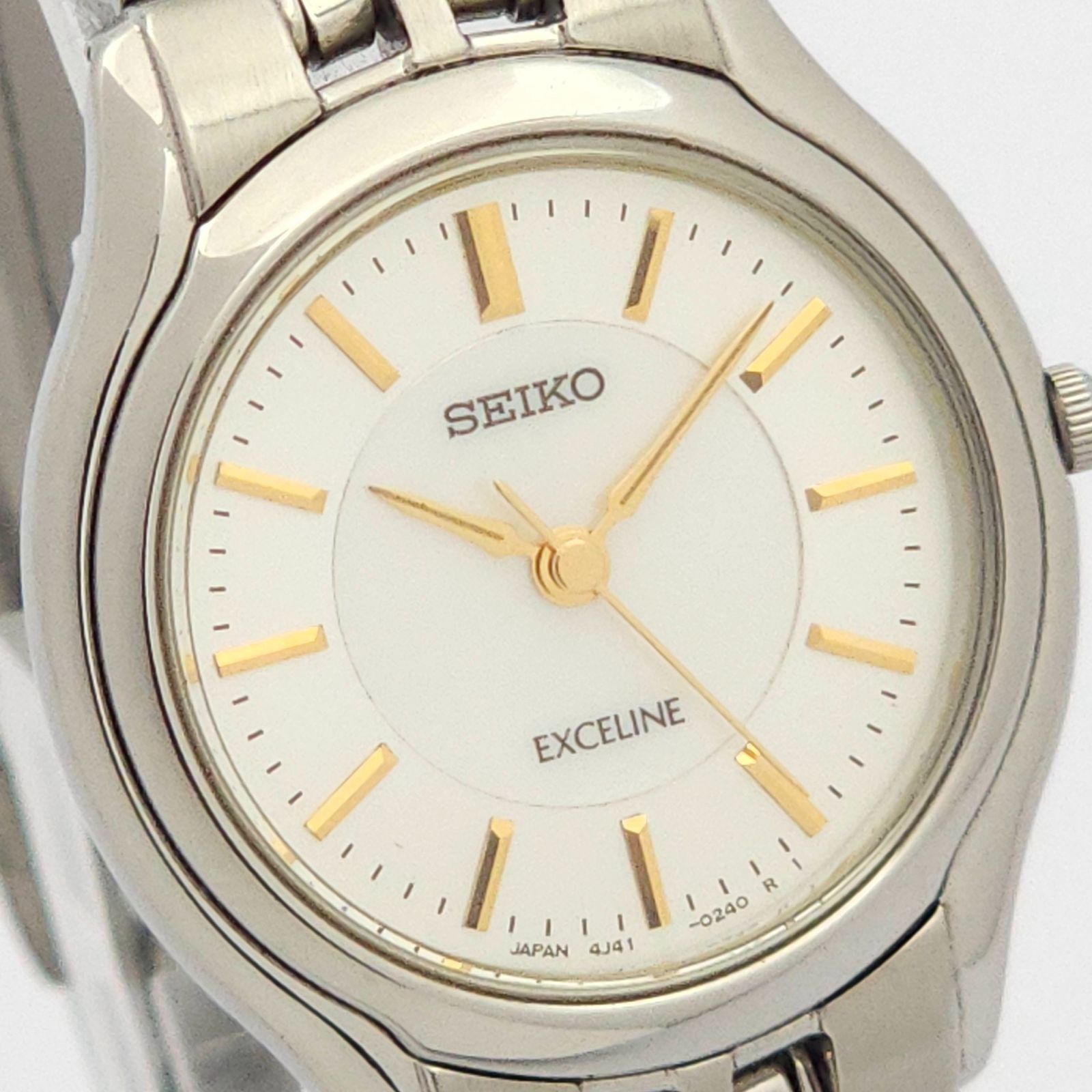 ☆良品 SEIKO セイコーエクセリーヌ 4J41-0030 シェル QZ 動作品