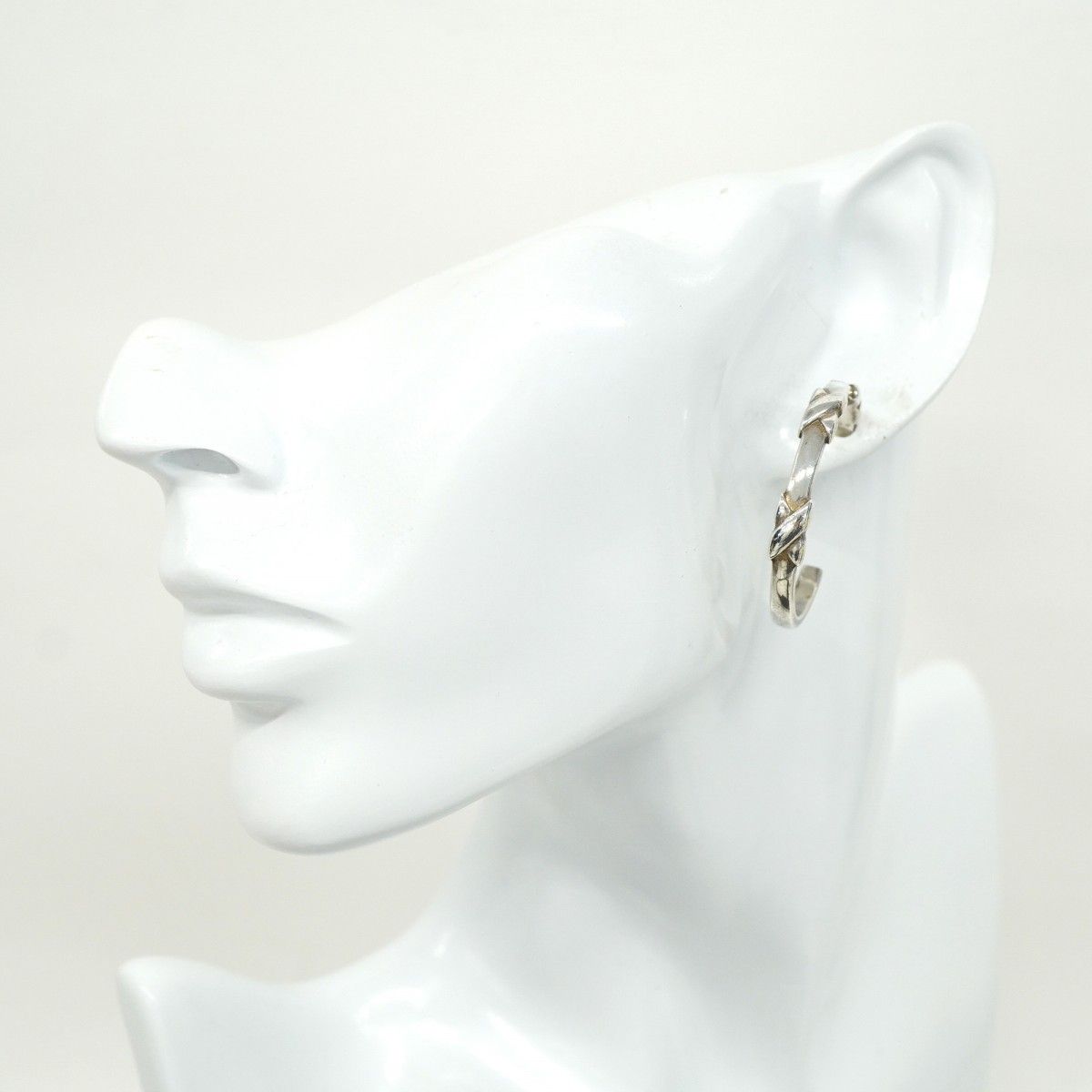 シルバー フープピアス　Tiffany 5jhb0389】ティファニー ピアス フープ シルバー925【中古】レディース